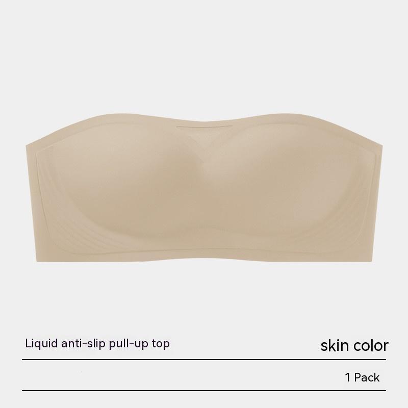 Seamless Push Up Non-slip Strapless Bra Tube Top - Mubimart -  