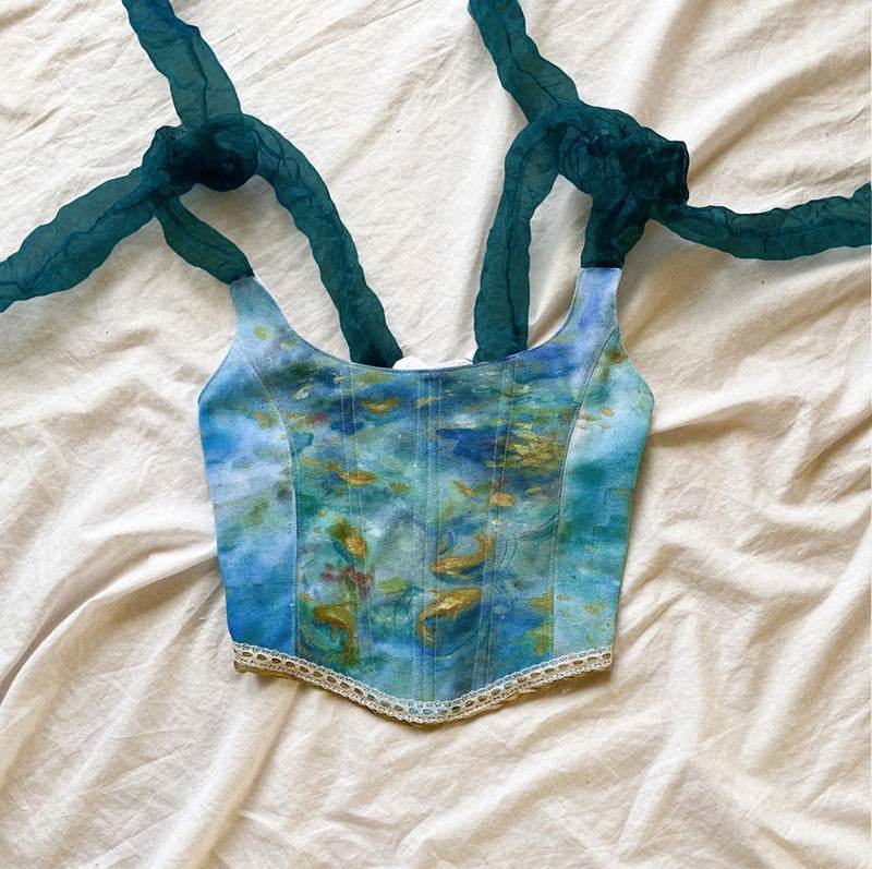 Camisole Cropped Navel Slim-fit Print Camisole - Mubimart