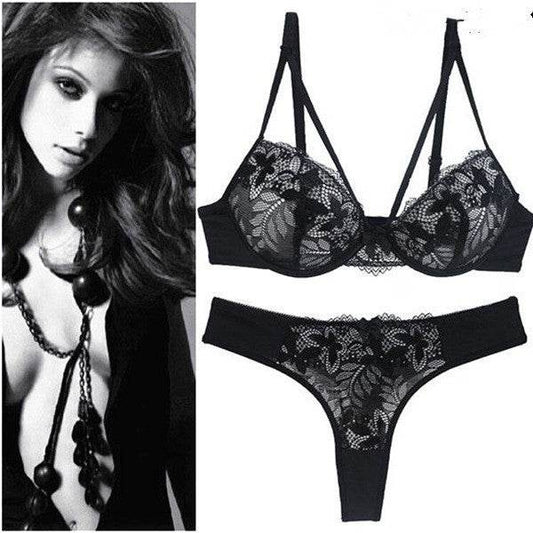 Women's Sexy Lingerie Lace Bra Set Lady Bra Underwear - Mubimart