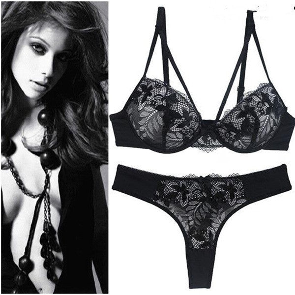 Women's Sexy Lingerie Lace Bra Set Lady Bra Underwear - Mubimart -  