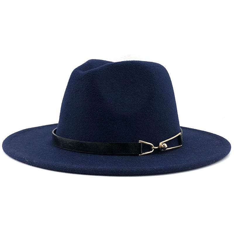 Popular Fedora British Vintage Top Fashion Ladies Woolen Hat - Mubimart