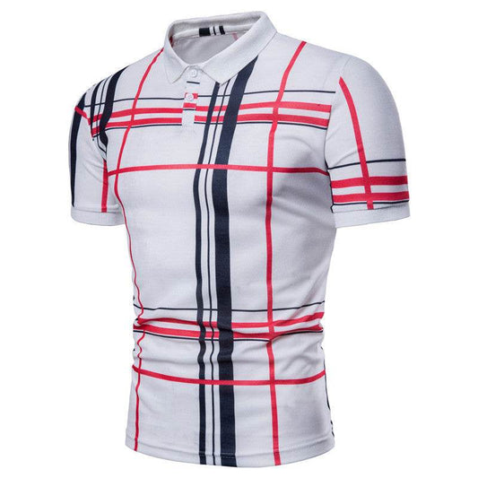 Mens Polo Shirt Summer Fashion Classic Casual Top - Mubimart