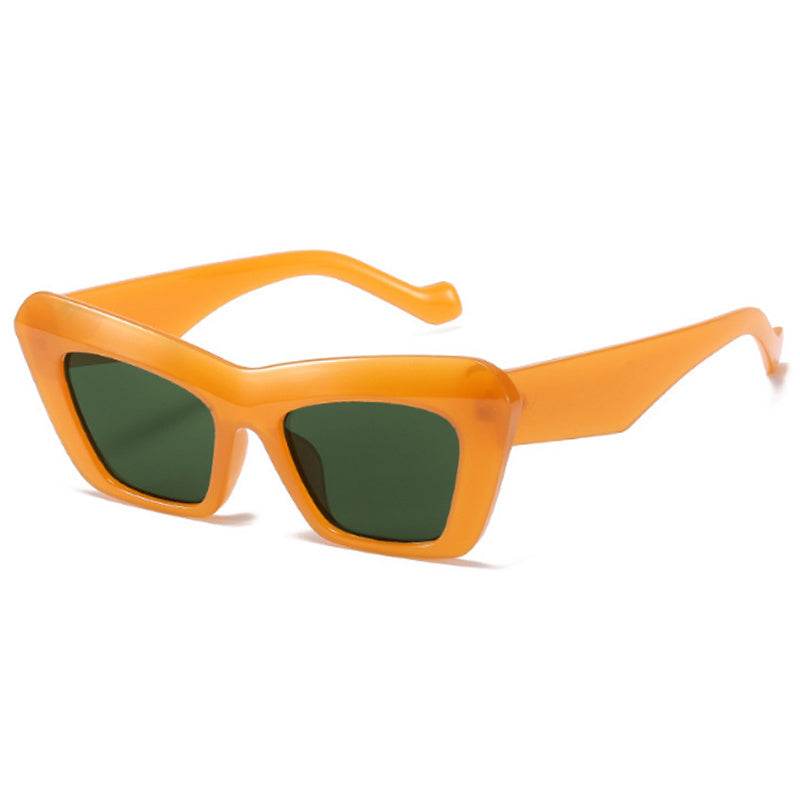Women's Retro Hip Hop Triangle Cat Eye Sunglasses - Mubimart