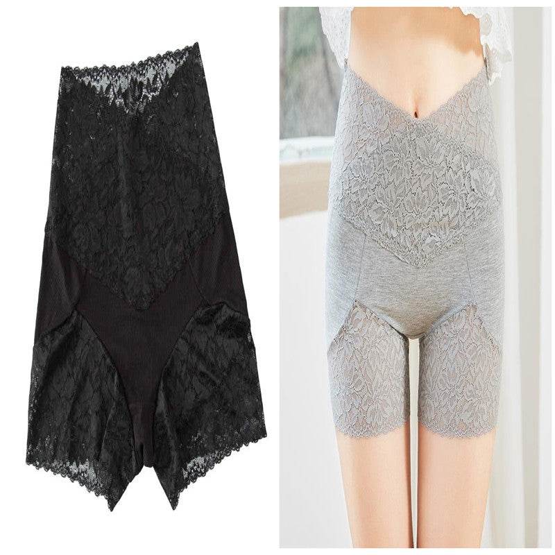 Boxer lace high waist panties - Mubimart