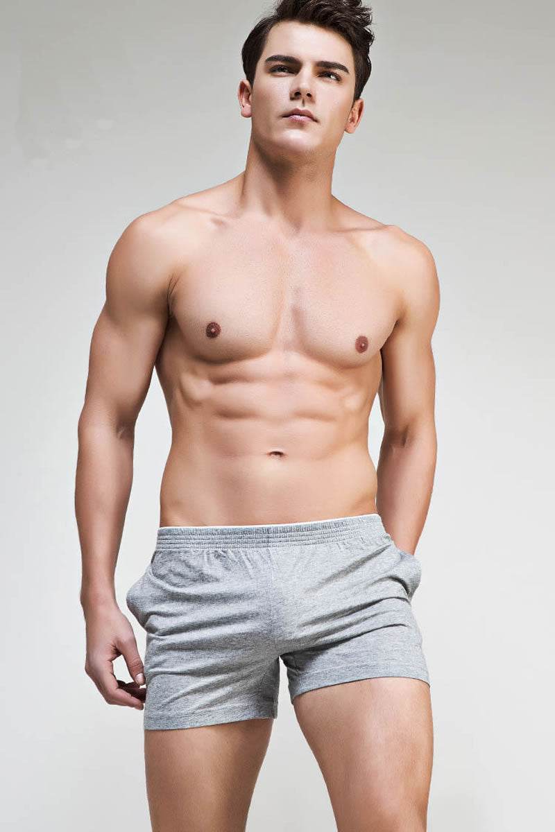 Men's Cotton Loose Breathable Workout Shorts Underwear - Mubimart