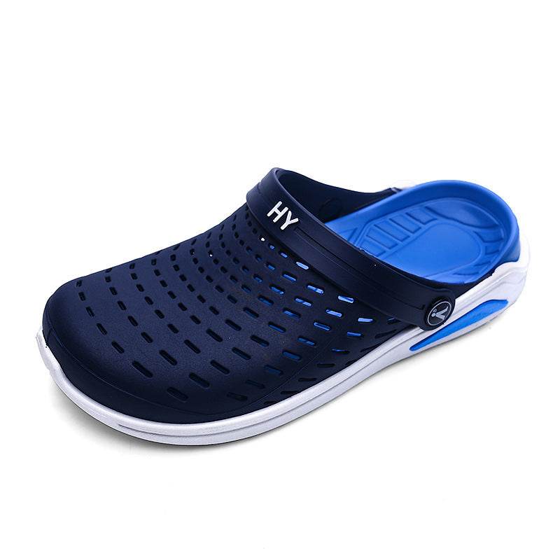 Summer Men's Shoes Cave Shoes Half Slipper - Mubimart