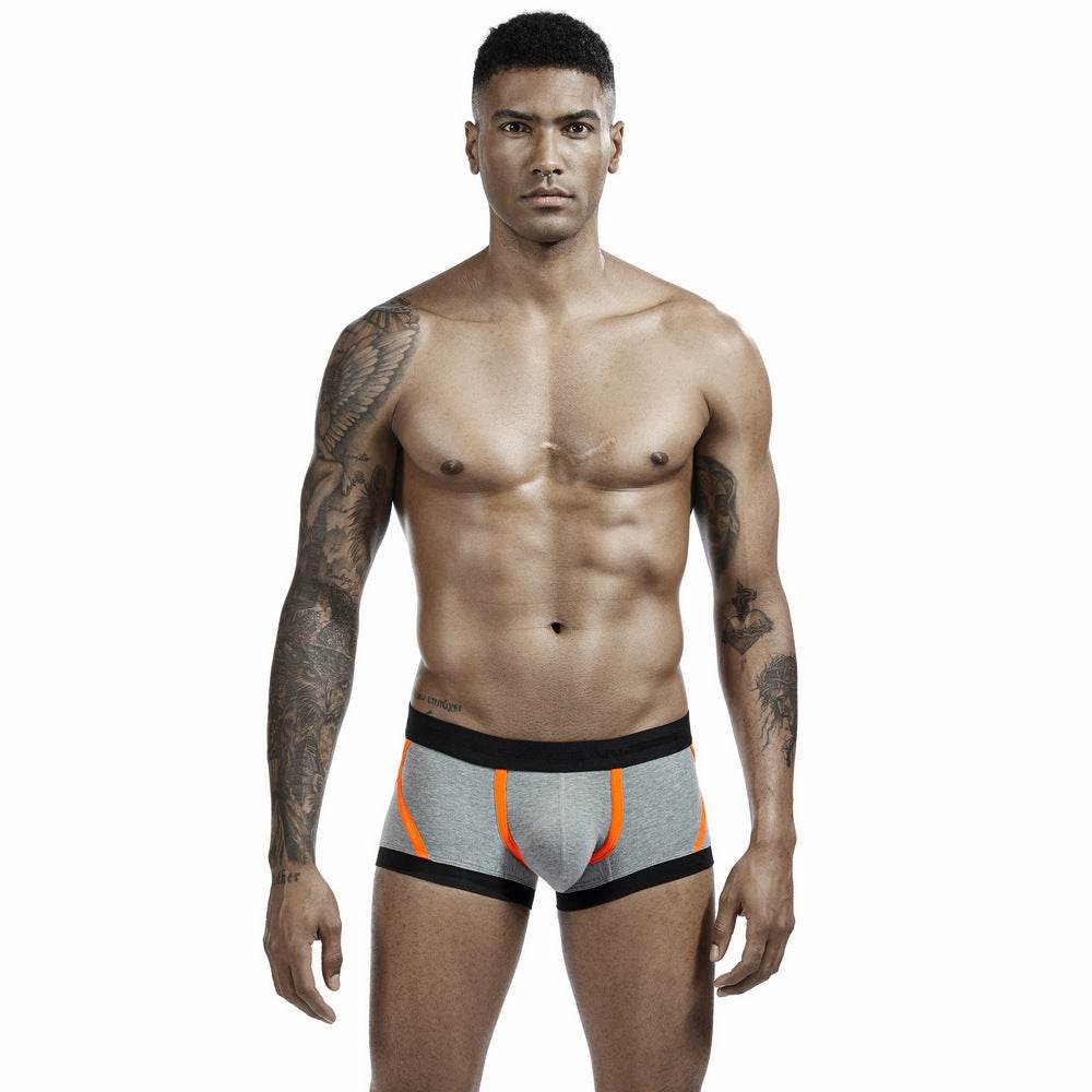 Men's Cotton Boxers Low Waist Panties - Mubimart