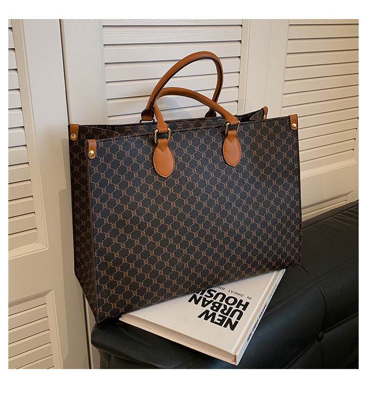Large Capacity Retro Single Shoulder Tote Bag For Women - Mubimart