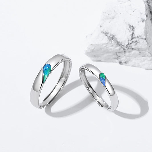 Sterling Silver Senz Fit Couple Couple Rings