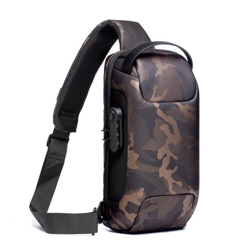 Sling Bag, Waterproof Men's Chest Bag Shoulder Bags Crossbody Sling Backpack For Men - Mubimart