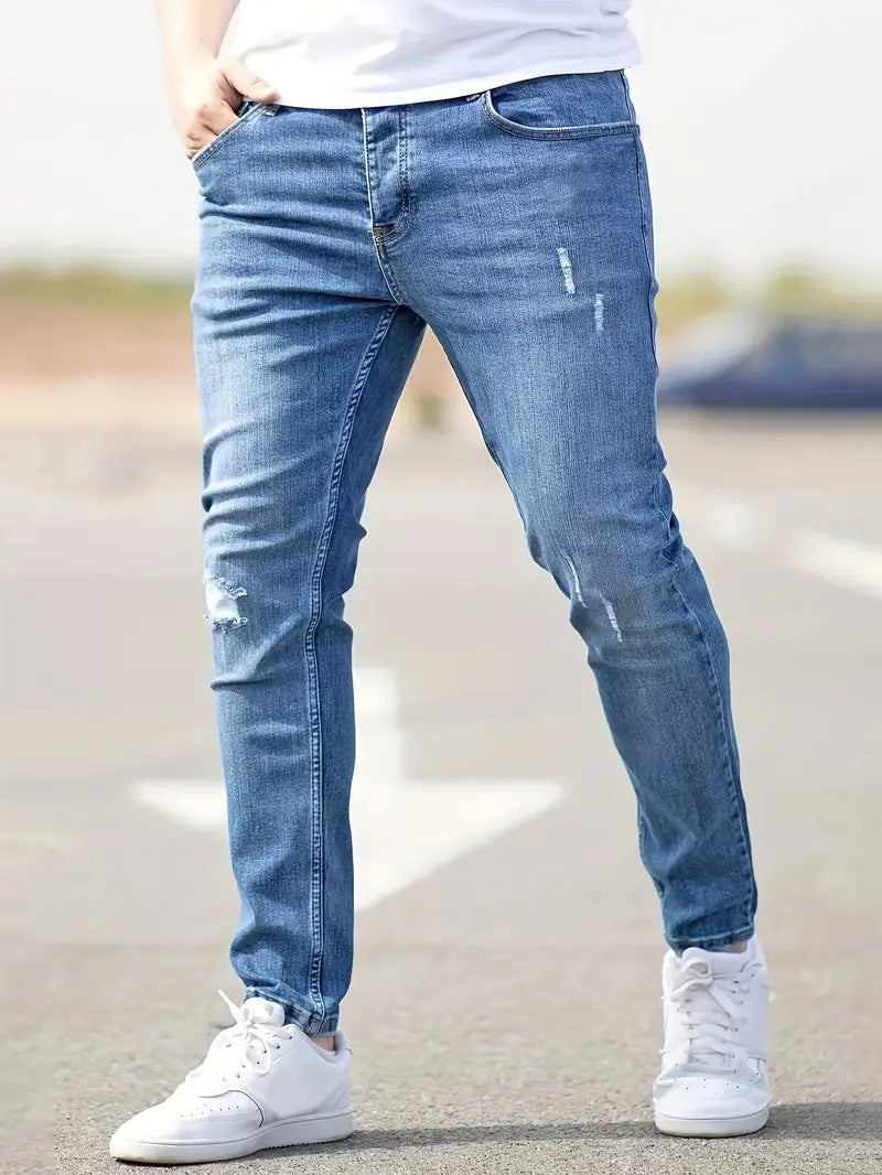 Slim-Fit-Stretch-Jeans im amerikanischen Stil