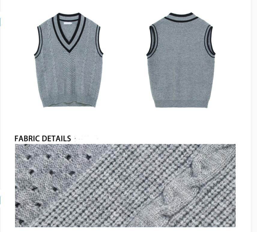 Men's Casual Sleeveless Sweater Vest - Mubimart