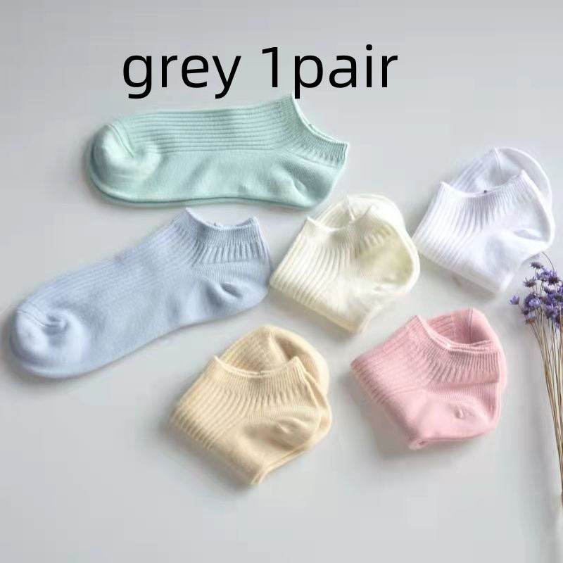 Women's Low-cut Athletic Socks Sweat-absorbent Short Waist Female Cotton Socks - Mubimart