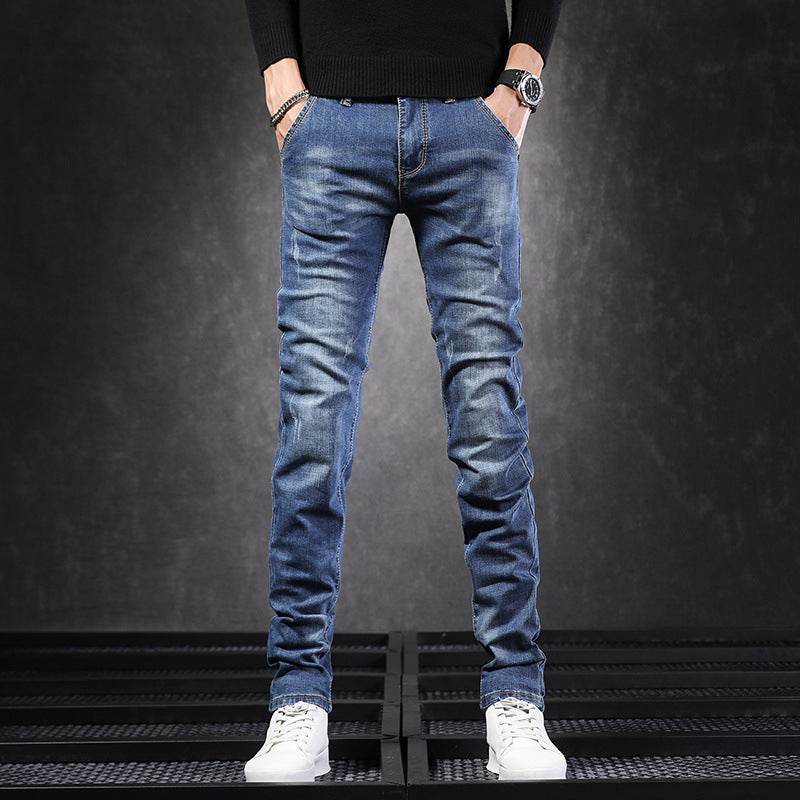 Men's New Slim Fit Stretch Casual Jeans - Mubimart