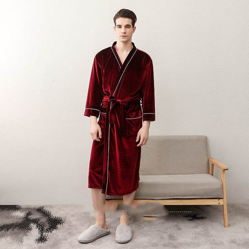 Gold Velvet Nightgown For Men And Women Bridesmaid Bridesmaid Plus Size - Mubimart