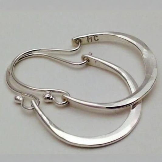 Simple Silver Artistic Chinese Style Creative Earrings