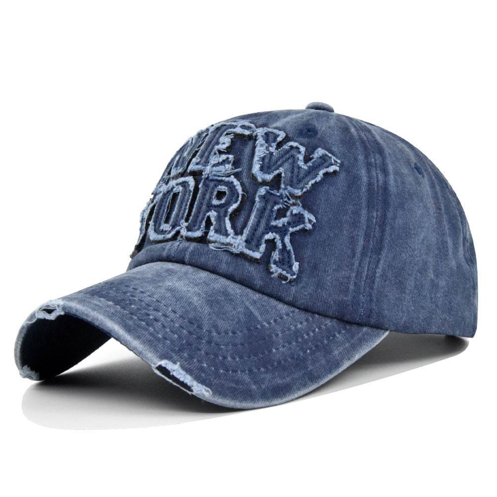 Peaked Cap Sun Hat Letter Curved Brim Hat - Mubimart