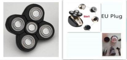 5 In 1 Multifunctional Electric Shaver 5 Blade Razor For Men Shaved Head Rechargeable Shaving Machine Beard Nose Hair Trimmer - Mubimart