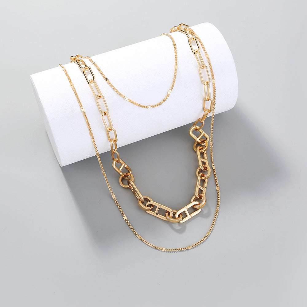 Japanese Word Chain Metal Chain Necklace Women - Mubimart