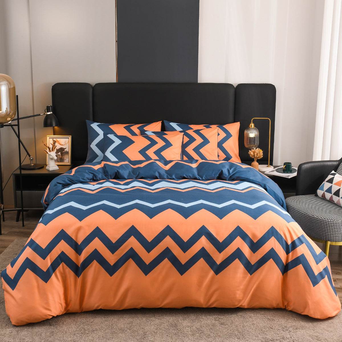 Three-Piece Set One Quilt Cover Two Pillowcases - Mubimart
