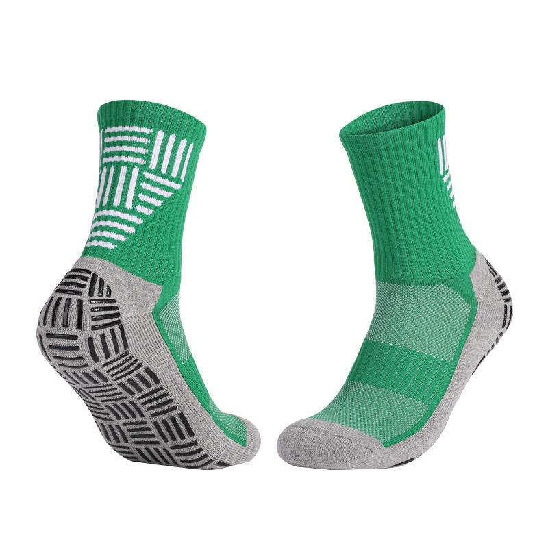 Thick Towel Bottom Mid-calf Soccer Socks Non-slip Sweat-proof Athletic Socks - Mubimart