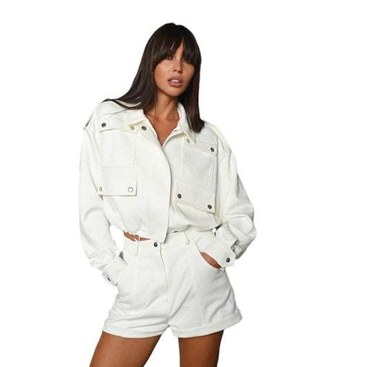 Workwear Short Coat Shorts Suit Women - Mubimart