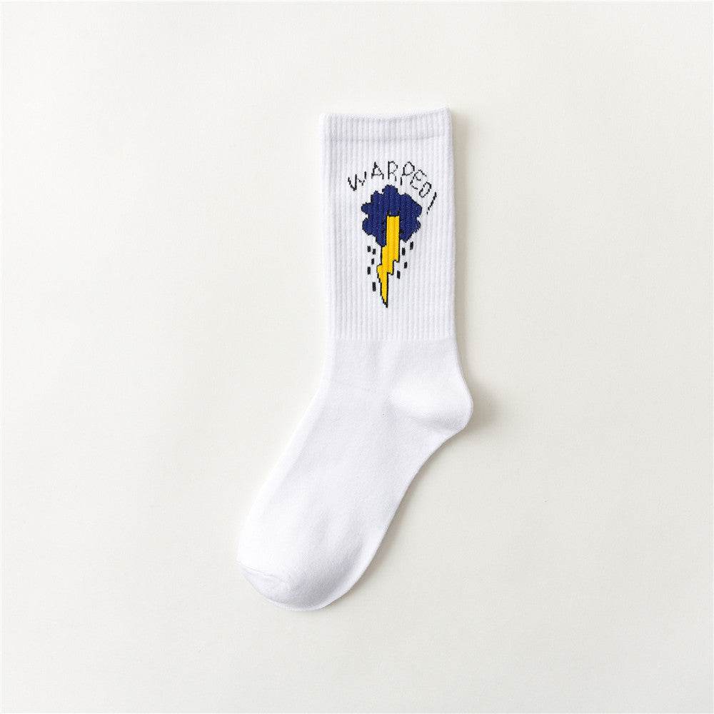 Hip Hop Socks, Tube Socks, Skateboard Socks, Couple Socks - Mubimart