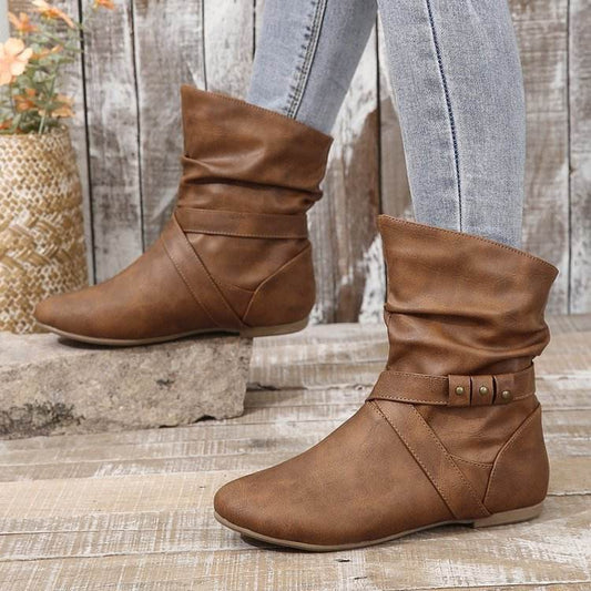 Mid-calf Western Cowboy Boot Women - Mubimart