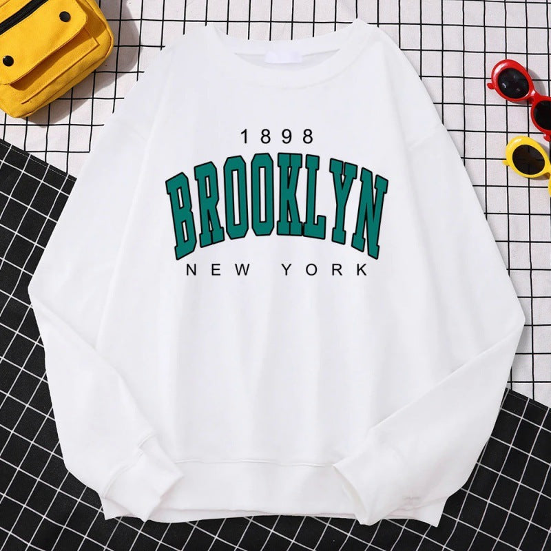 Autumn Kawaii Womens Sweatshirts 1898 Brooklyn - Mubimart - Sweatshirts 