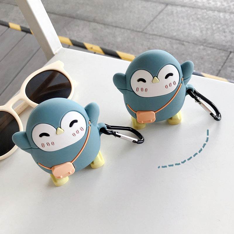 Standing Cartoon Wireless Bluetooth Earphone Case - Mubimart