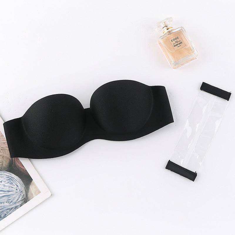 Non-slip Strapless Invisible Bra Wedding Dress Beauty Back Chest Paste Comfort Underwear - Mubimart