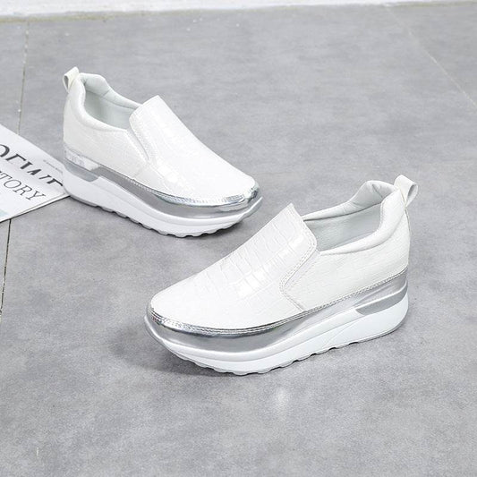 All-match Loafers Women 40 Platform Lazy Shoes - Mubimart