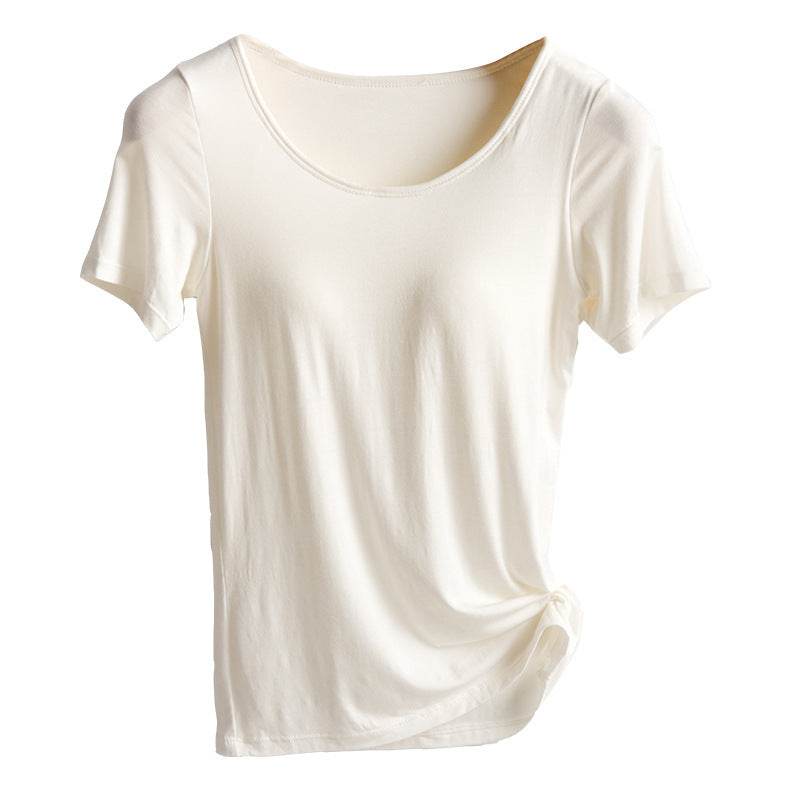 Bra Pad Cup Bra One-piece No Steel Ring Camisole Women's Free Bra Bottoming Shirt Underwear - Mubimart