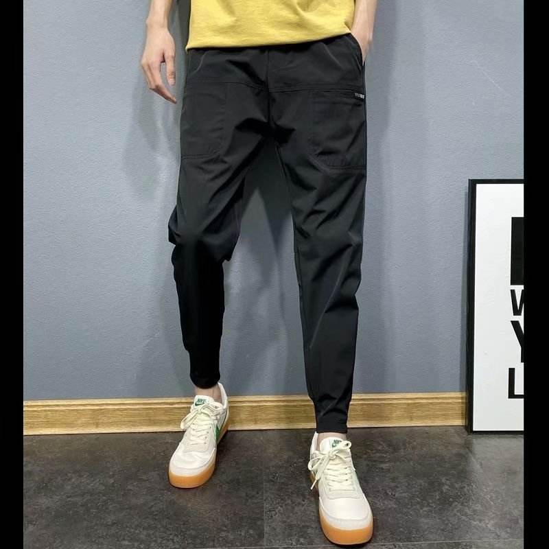 Casual Slim-fitting Fashion Brand Drawstring Jogger Pants - Mubimart