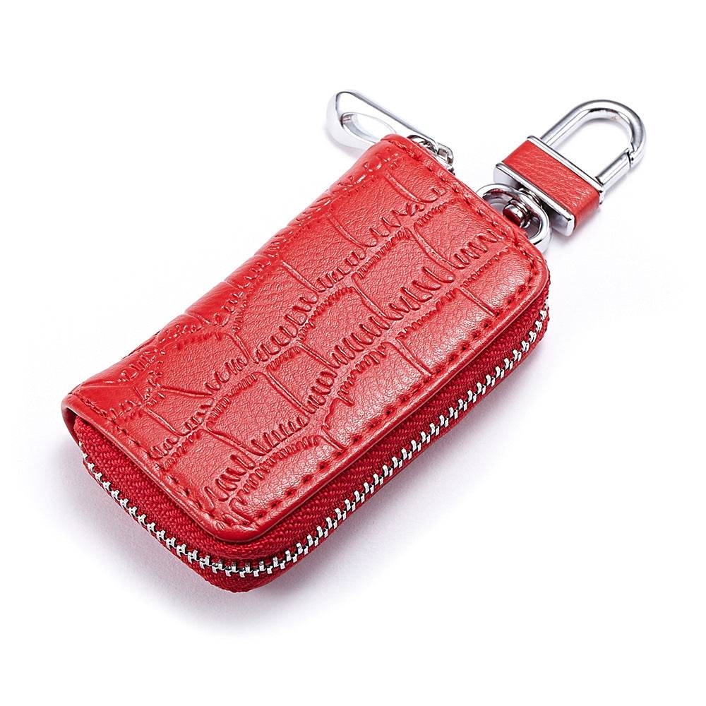 Mens High End Cowhide Car Key Bag - Mubimart