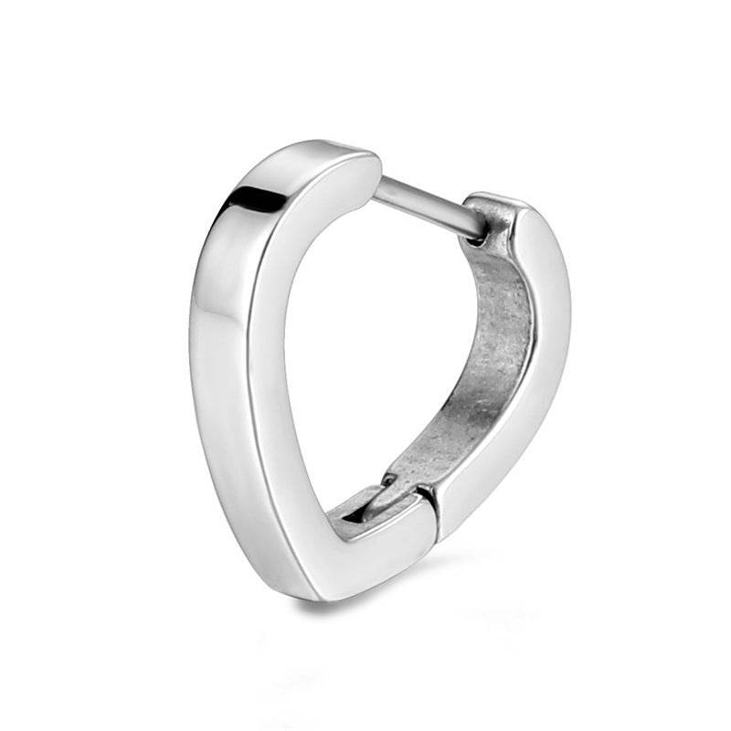 Stainless Steel Creative Hoop Earrings Women Triangular Earrings Fashion Jewelry Huggie Men Punk Hiphop - Mubimart