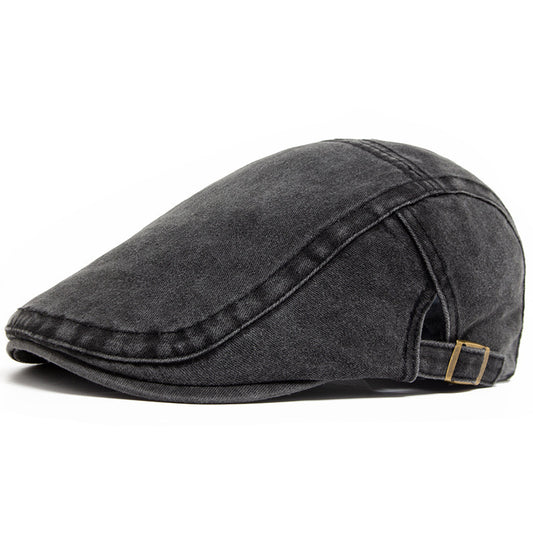 Retro Washed Denim Hat Cowboy Beret Fashion Casual Baseball Cap