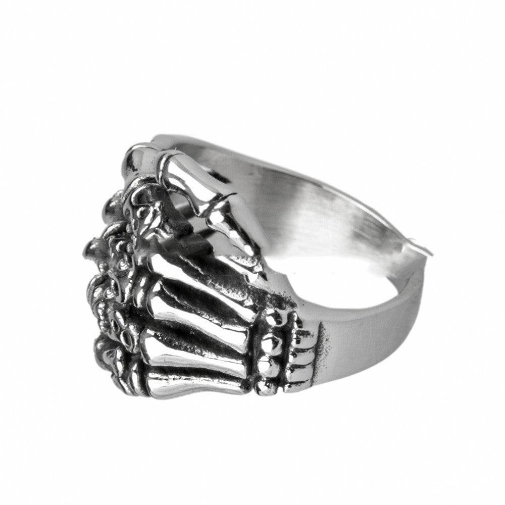 Palm Skull Titanium Steel Men Ring - Mubimart