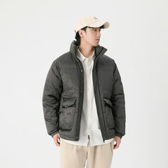 Large Size Winter White Duck Down Casual Padded Jacket