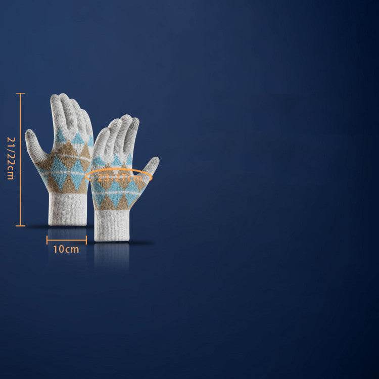 New Knitted Gloves For Men And Women In Autumn And Winter - Mubimart