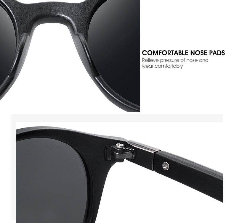 P26 Polarized Sunglasses Round Sunglasses Polarized Male Drivers Driving Sunglasses - Mubimart