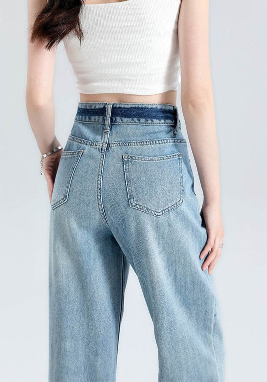 Fashionable Narrow Wide-leg Jeans For Women - Mubimart