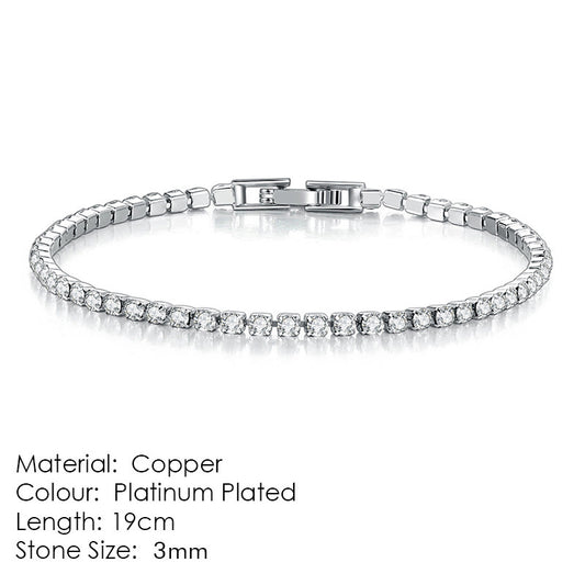 Tennis Bracelet Female Zircon Full Diamond Bracelet