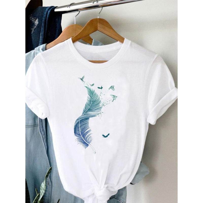 Women's Plus Size Short-sleeved T-shirt - Mubimart