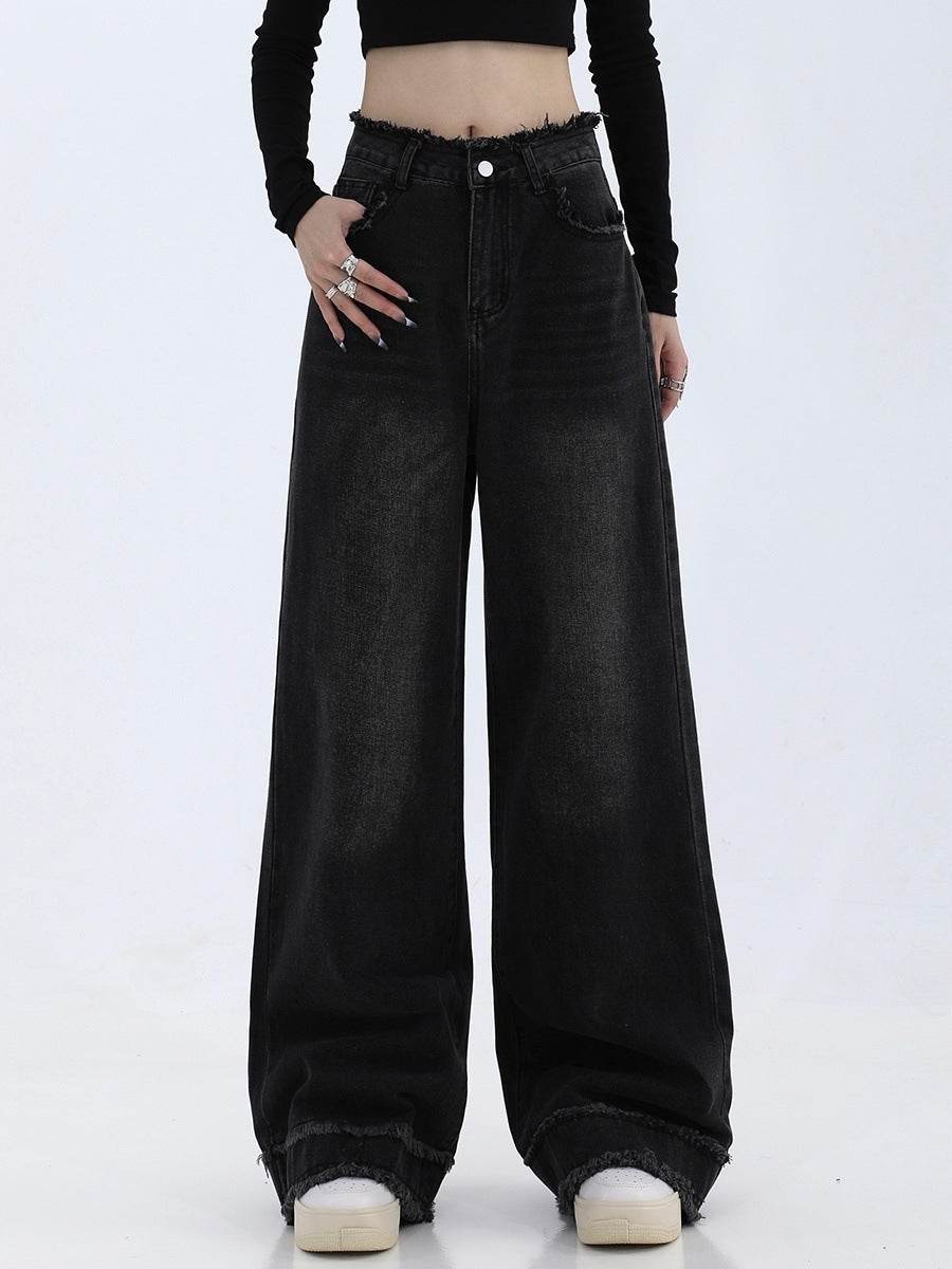 Fashion Loose Cool Wide-leg Jeans Women - Mubimart