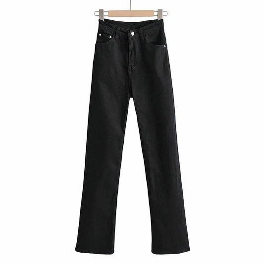 European And American Ins Retro Slim Micro Flare Jeans Women - Mubimart