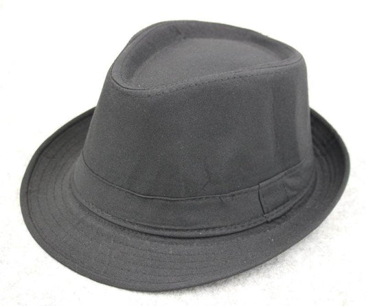 Hipster Men's Versatile Retro British White Fedora Hat - Mubimart