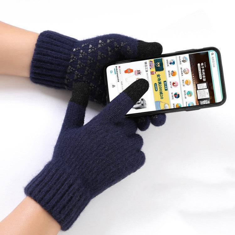 New Knitted Gloves For Men And Women In Autumn And Winter - Mubimart