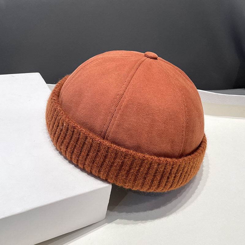 Autumn And Winter Deerskin Velvet Beret Melon Skin Hat - Mubimart