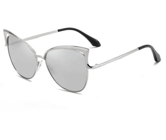 Cat Eye Sunglasses European And American Style Sunglasses Colorful Metal Frame - Mubimart
